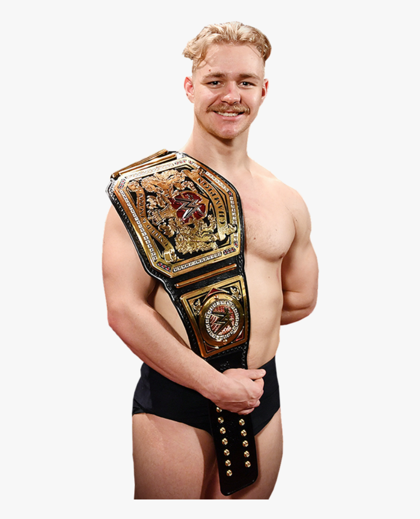 Tyler Bate With Wwe Championship - Tyler Bate Wwe Uk Champion, HD Png Download