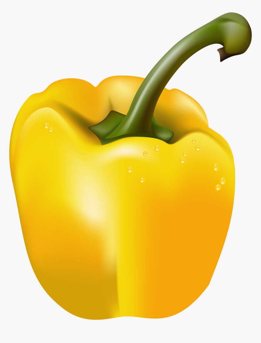 Transparent Yellow Pepper Png Clipart Picture - Yellow Pepper Transparent Background, Png Download