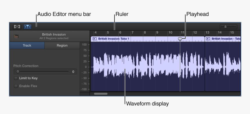 The Audio Editor - Audio Editor In Garageband, HD Png Download