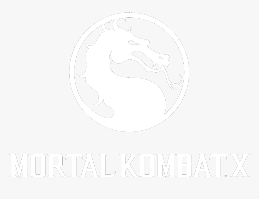 White Mortal Kombat Logo Png, Transparent Png