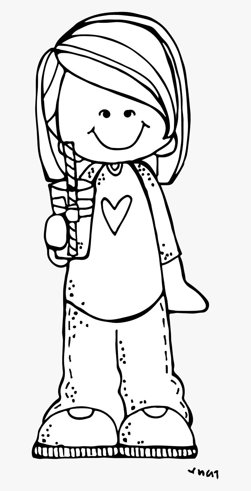 Melonheadz Mom Black And White, HD Png Download