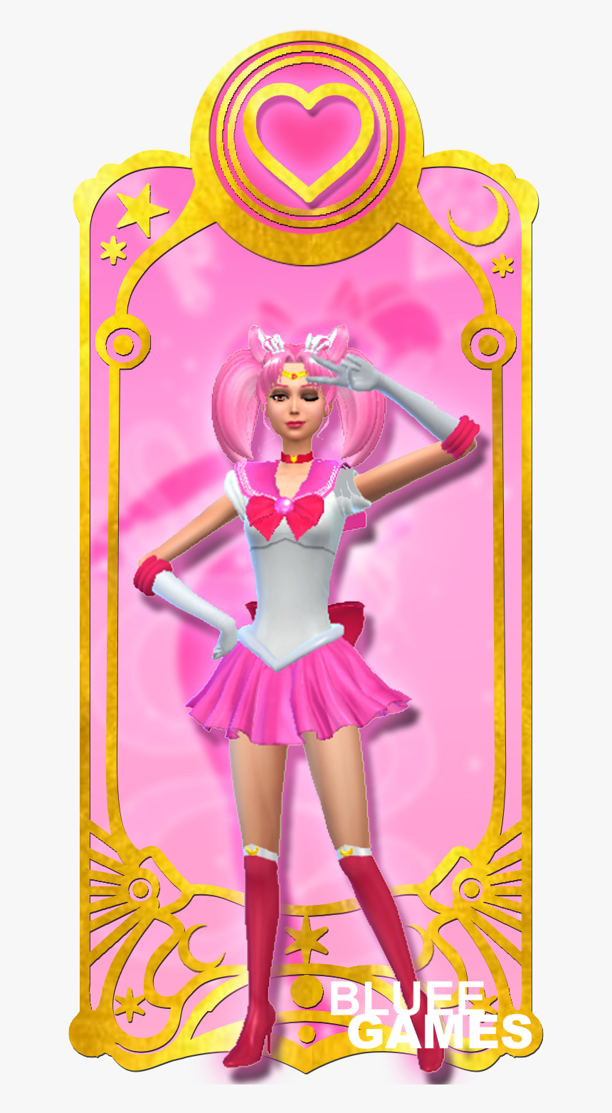 Sailor Moon And Chibi Moon Crystal, HD Png Download