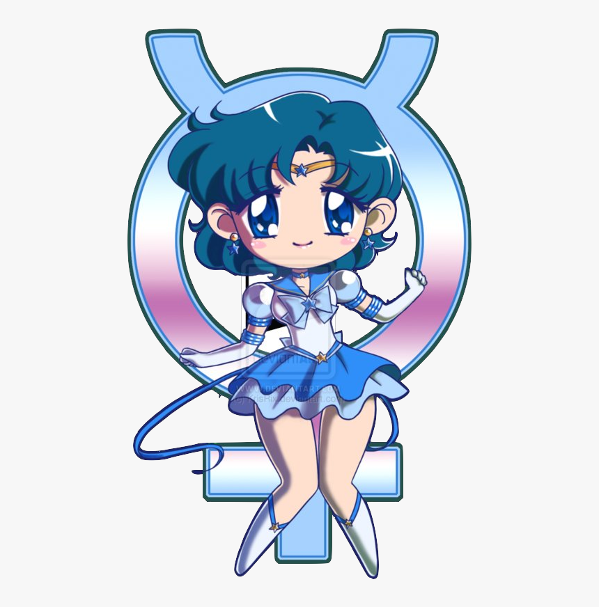 Eternal Sailor Mercury Sailor Mercury Pinterest Sailor - Sailor Mercury Chibi Png, Transparent Png