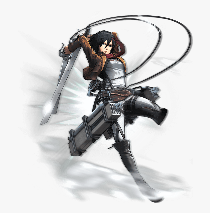 Attack On Titan Png - Mikasa Attack On Titan Art, Transparent Png