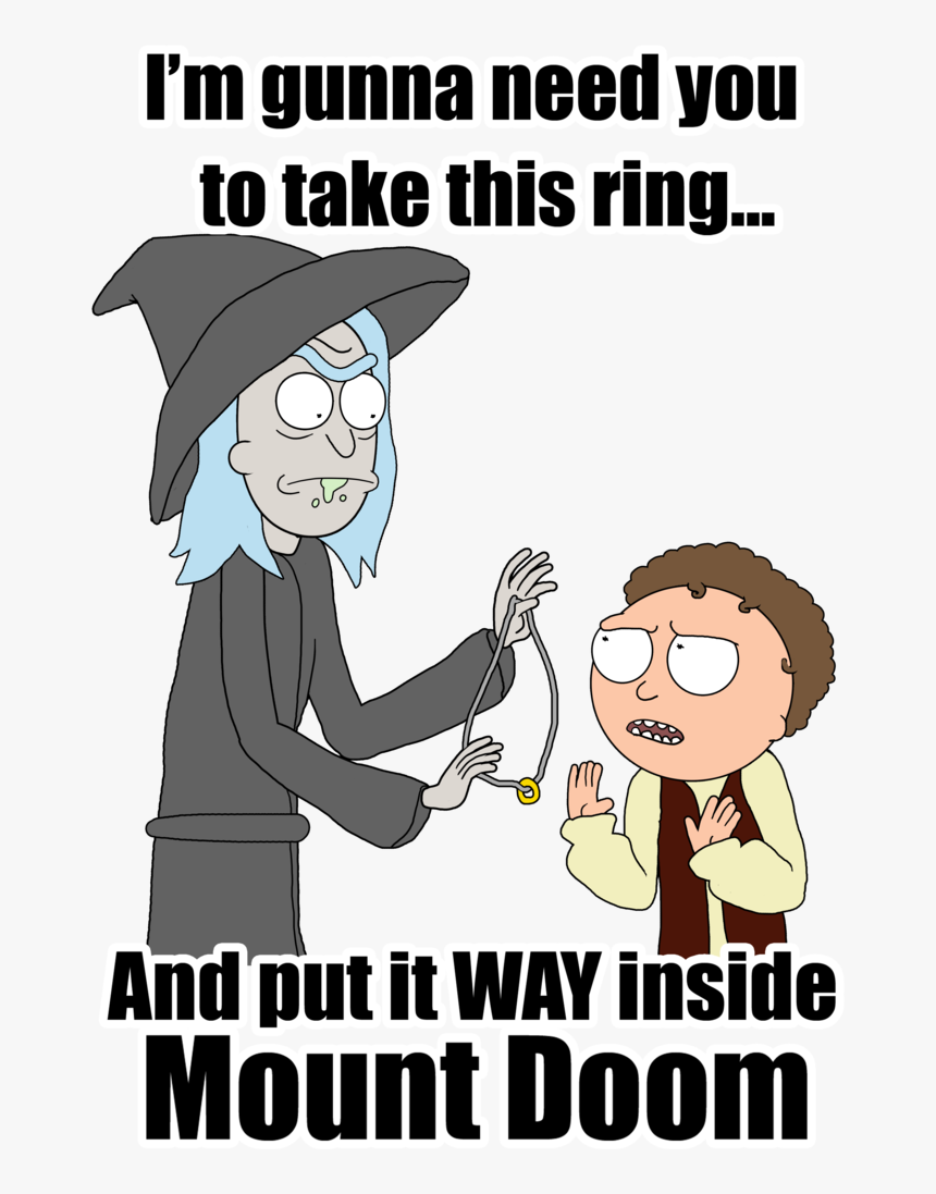 Rick And Morty Lotr, HD Png Download