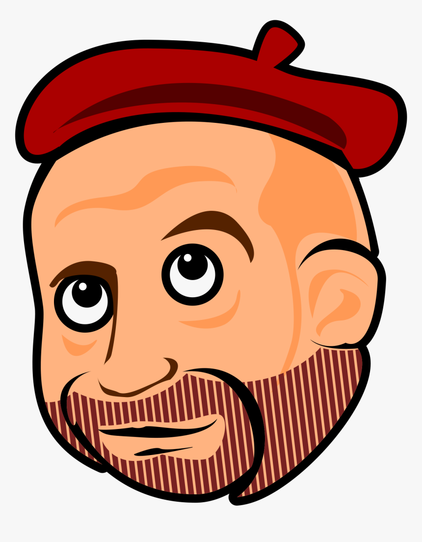 Emotion,art,headgear - Caricatura Con Boina, HD Png Download