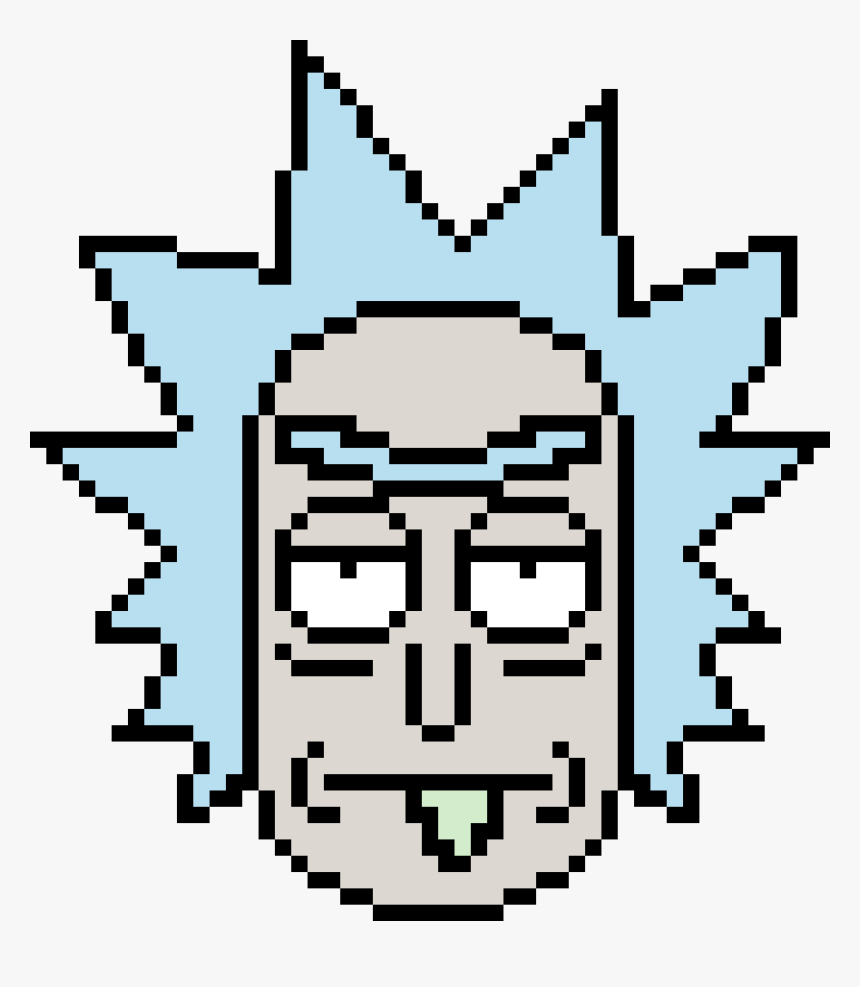 Rick And Morty Pixel Art, HD Png Download