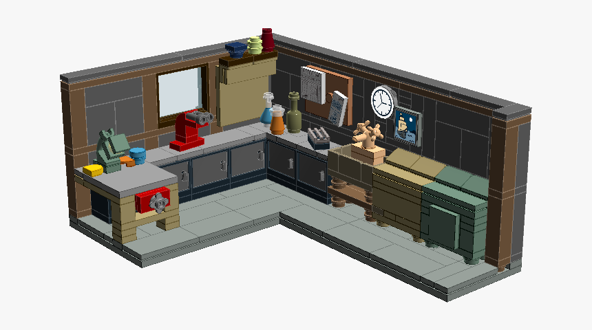 Rick And Morty Garage Lego, HD Png Download