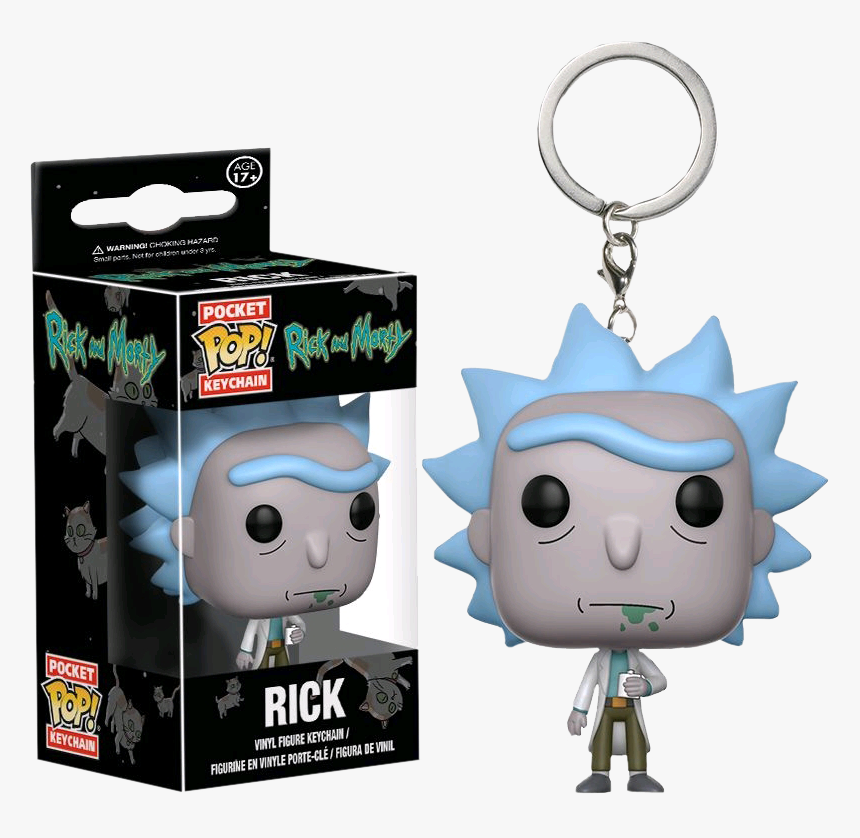 Rick And Morty Funko Pop Keychain, HD Png Download