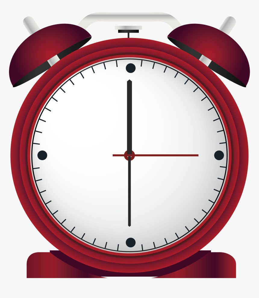 Alarm Clock Png - Red Watch Vektorel Png, Transparent Png