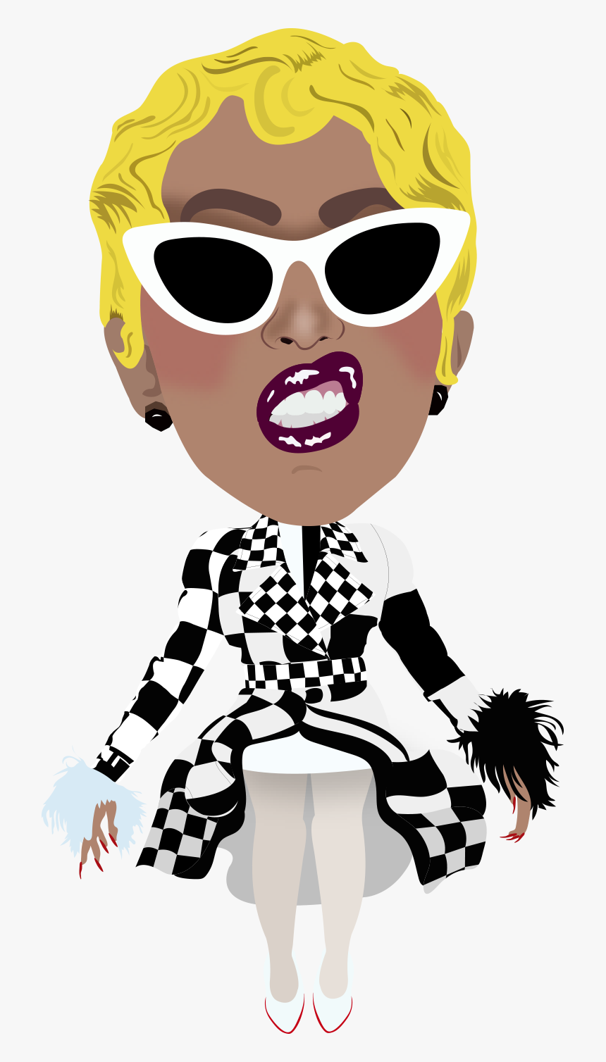 Cardi Caricature - Illustration, HD Png Download