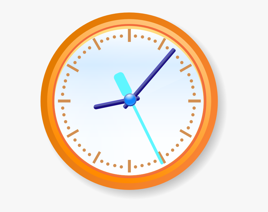 Analog Clock Svg Clip Arts - Blue Clock Clip Art, HD Png Download
