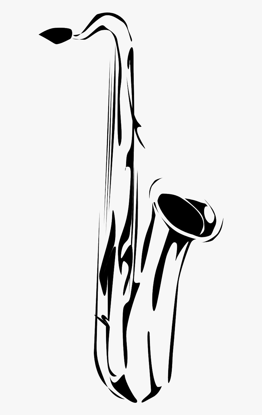 Saxophone Tattoo, HD Png Download