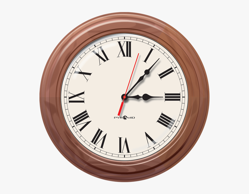 Sea6akldrw Poe Ip Network Synchronized Analog Wall - Analogue Clock With Roman Numeral, HD Png Download