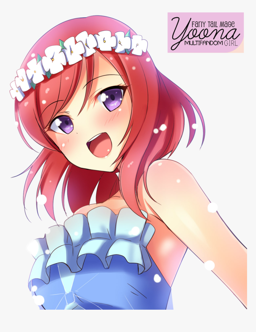 Transparent Anime Love Png - Love Live School Idol Project Maki Png, Png Download