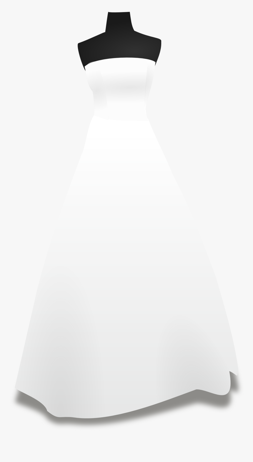 Dress,bridal Clothing,bridal Party Dress,formal Wear,a-line,strapless - Wedding Gown Clipart Png, Transparent Png