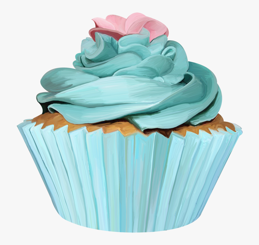 Vintage Cupcake Png, Transparent Png