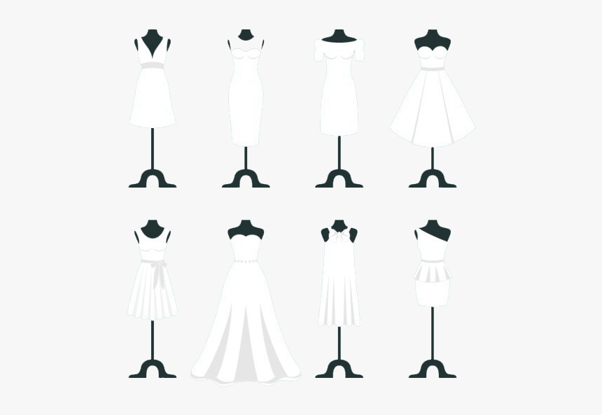 Bride White Invitation Dress Wedding Png Download Free - Bijoux Avec Robe De Mariée, Transparent Png