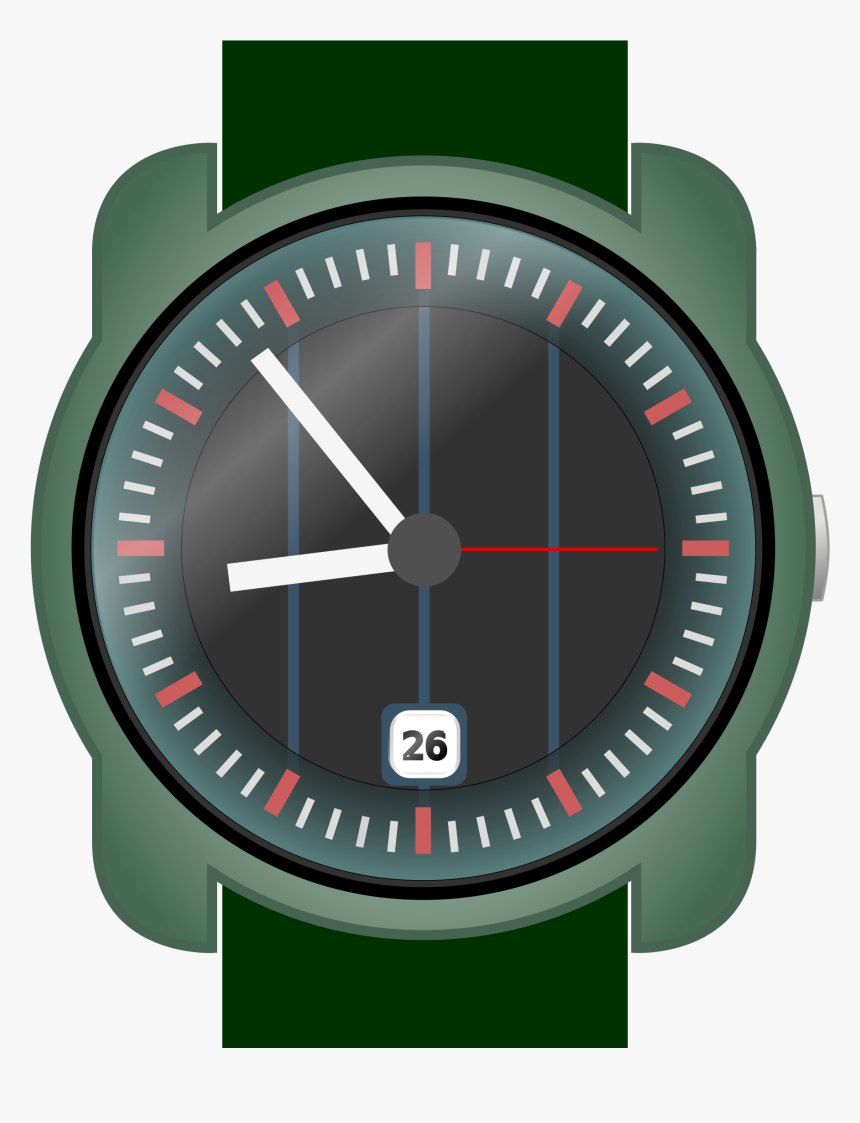 Analog Wrist-watch Clip Arts - Wrist Watch Clip Art, HD Png Download