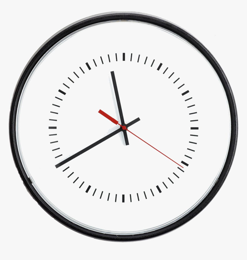 Analog Clock Face - 20 Minutes Past 6, HD Png Download