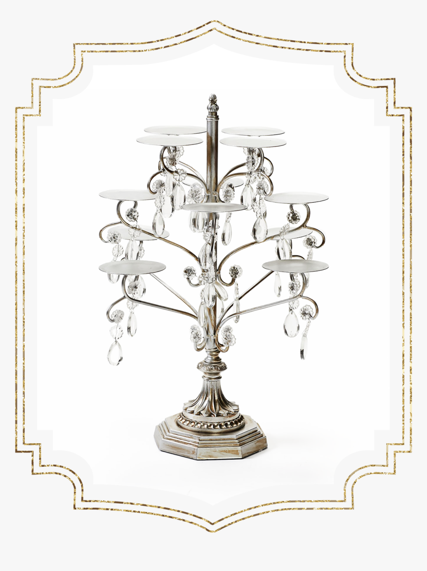 Shop-preview Antique Silver Chandelier 12 Piece Cupcake - Cross, HD Png Download