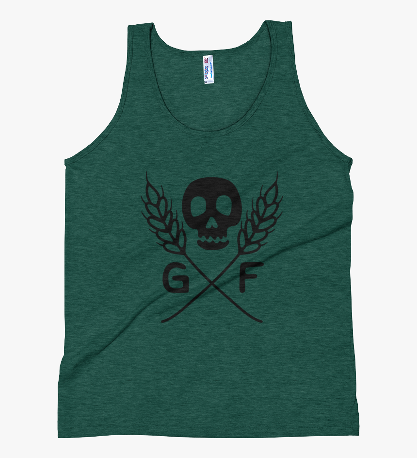 Gf Skull Mockup Front Flat Tri Evergreen, HD Png Download