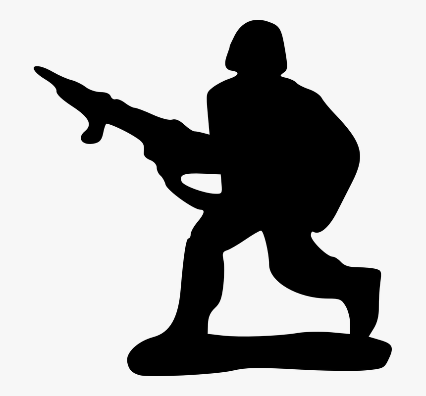Soldier Silhouette Clipart - Troops Clipart, HD Png Download