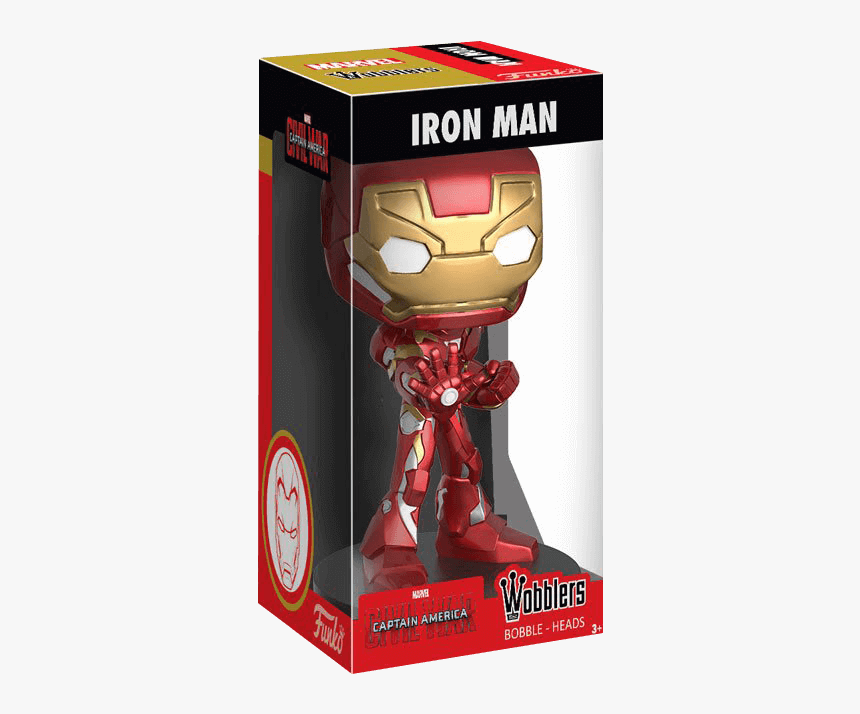 Civil War Iron Man Wobblers Bobblehead - Funko Wobbler Iron Man, HD Png Download