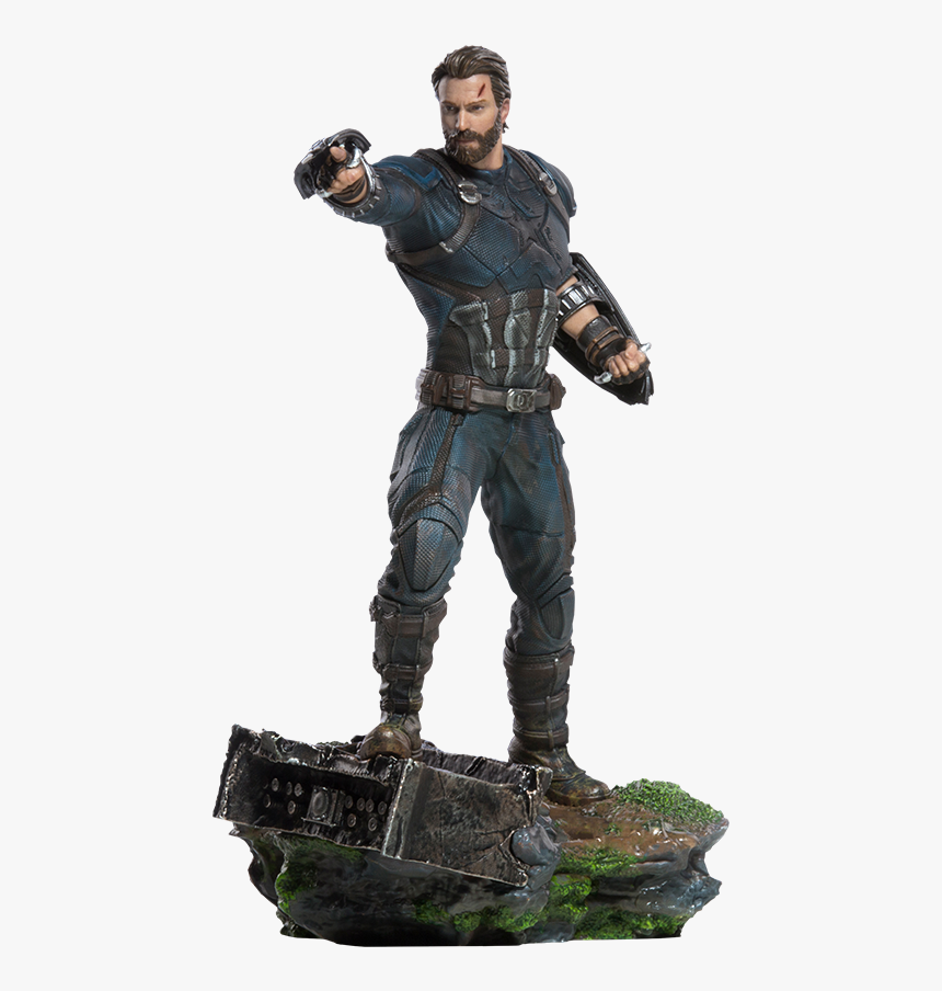 Capitan America Png - Captain America Infinity War Statue, Transparent Png