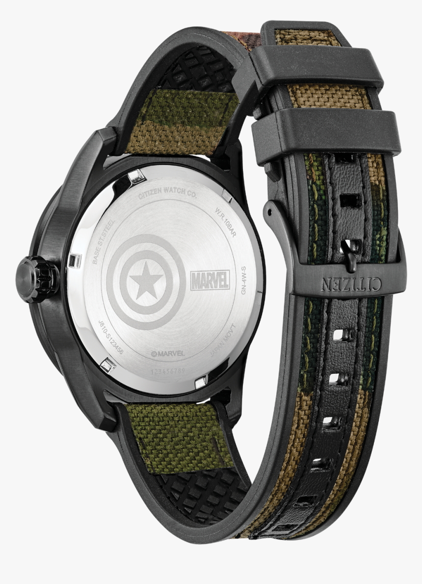 Citizen Marvel Captain America Watch 
 Class - Captain America Citizen Watch, HD Png Download