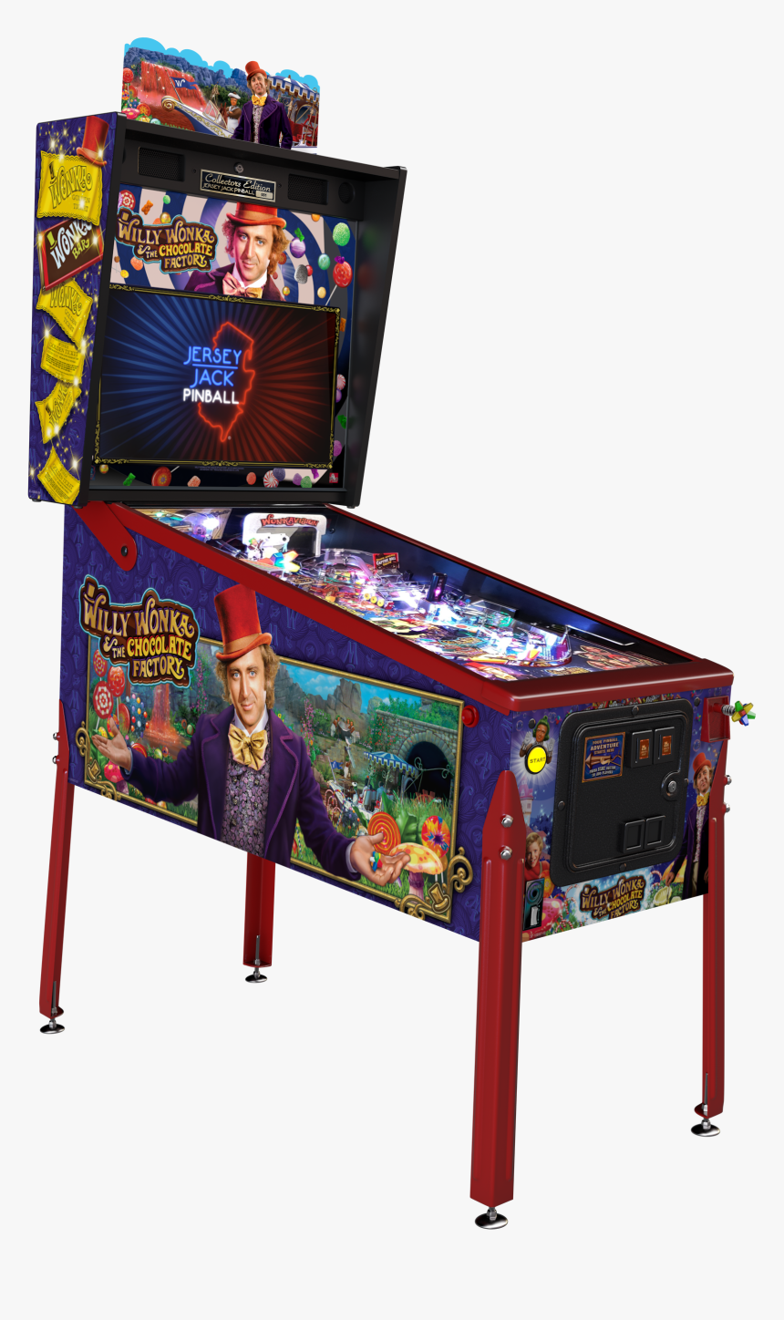 Wonka Ce Cabinet Left - Willy Wonka Pinball Machine, HD Png Download