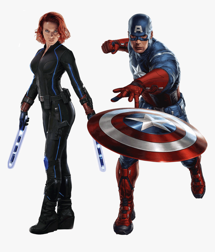 Transparent Black Widow Clipart - Captain America Png, Png Download