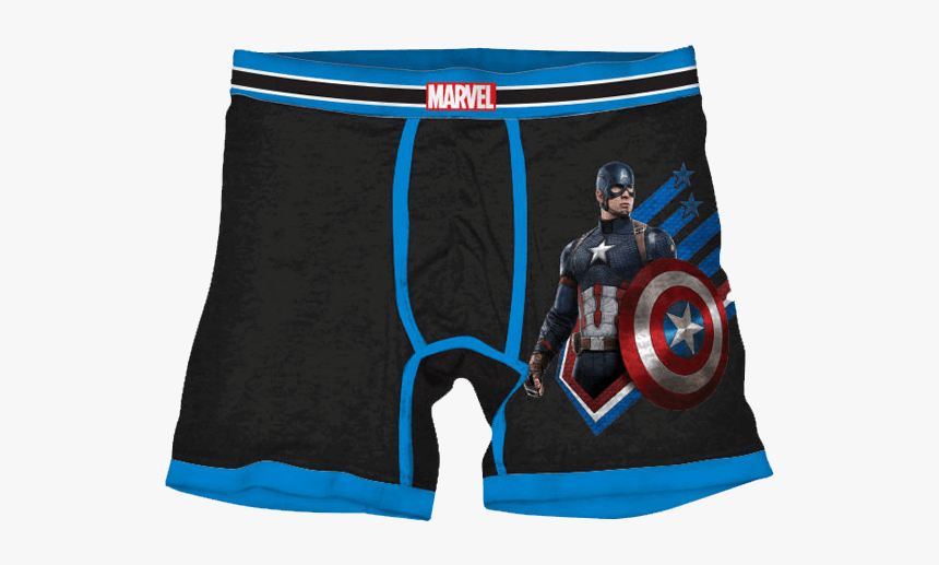 Captain America Boxer Briefs - Board Short, HD Png Download