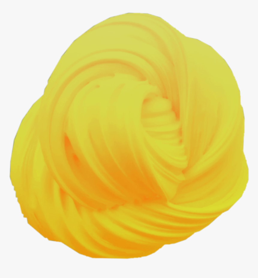 #banana #yellow #slime #fluffy #swirl - Spiral, HD Png Download