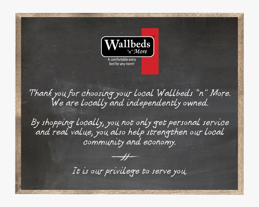 Shop Local With Wallbeds N - Commemorative Plaque, HD Png Download
