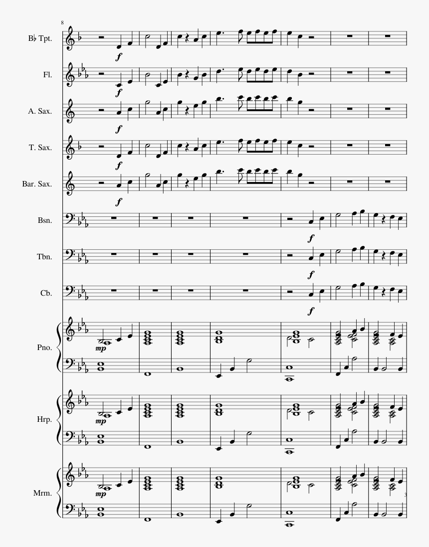 Follow The Light Brennan Heart Piano Sheet Music, HD Png Download