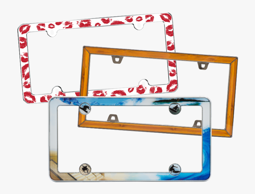 Cool License Plate Frames - Transparent Blank License Plate Png, Png Download