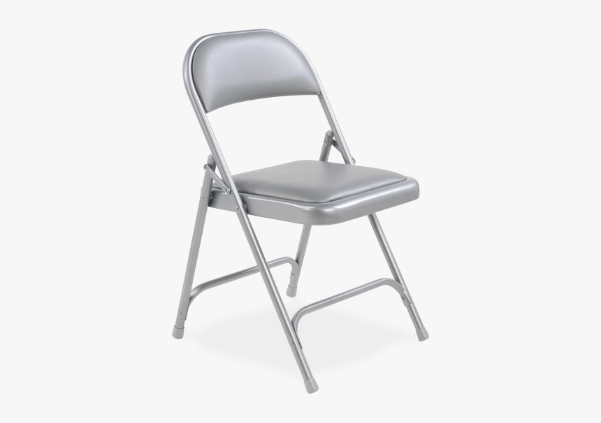 Folding Chair Png Transparent - Gray Plastic Folding Chair, Png Download