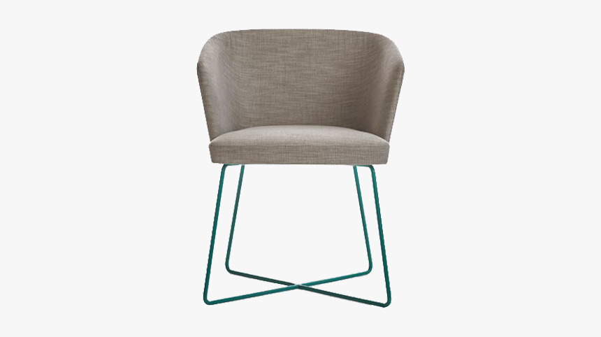 Web Dury Metal Tub Chair - Grey Upholstered Tub Chairs, HD Png Download