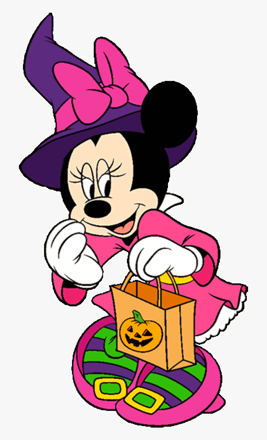 Minnie Mickey Mouse Halloween Clipart , Png Download - Minnie Mickey Mouse Halloween, Transparent Png