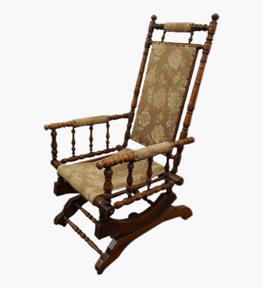 Antique Rocking Chair - Transparent Background Rocking Chair Png, Png Download