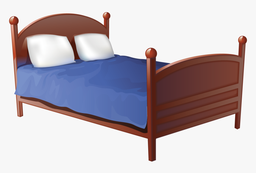 Transparent Old Wooden Frame Png - Transparent Background Bed Clipart, Png Download