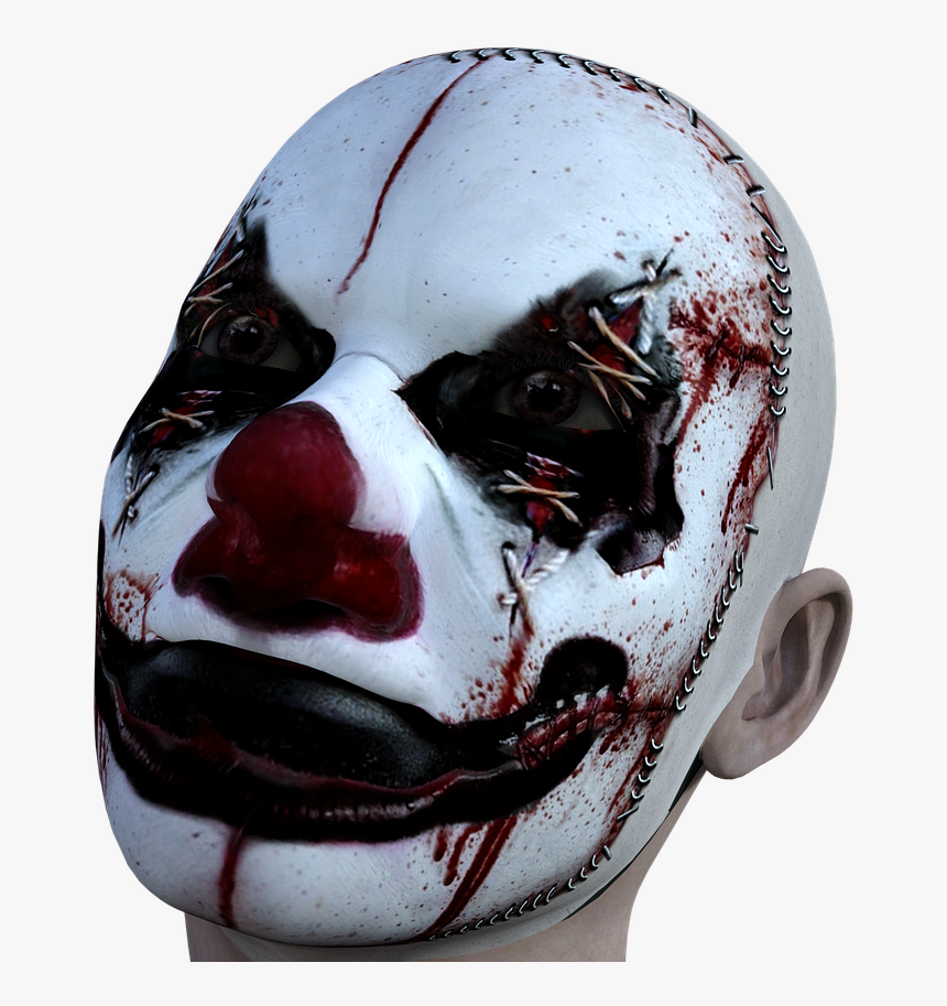 Clown Evil Horror Free Picture - Klaun Straszny Png, Transparent Png