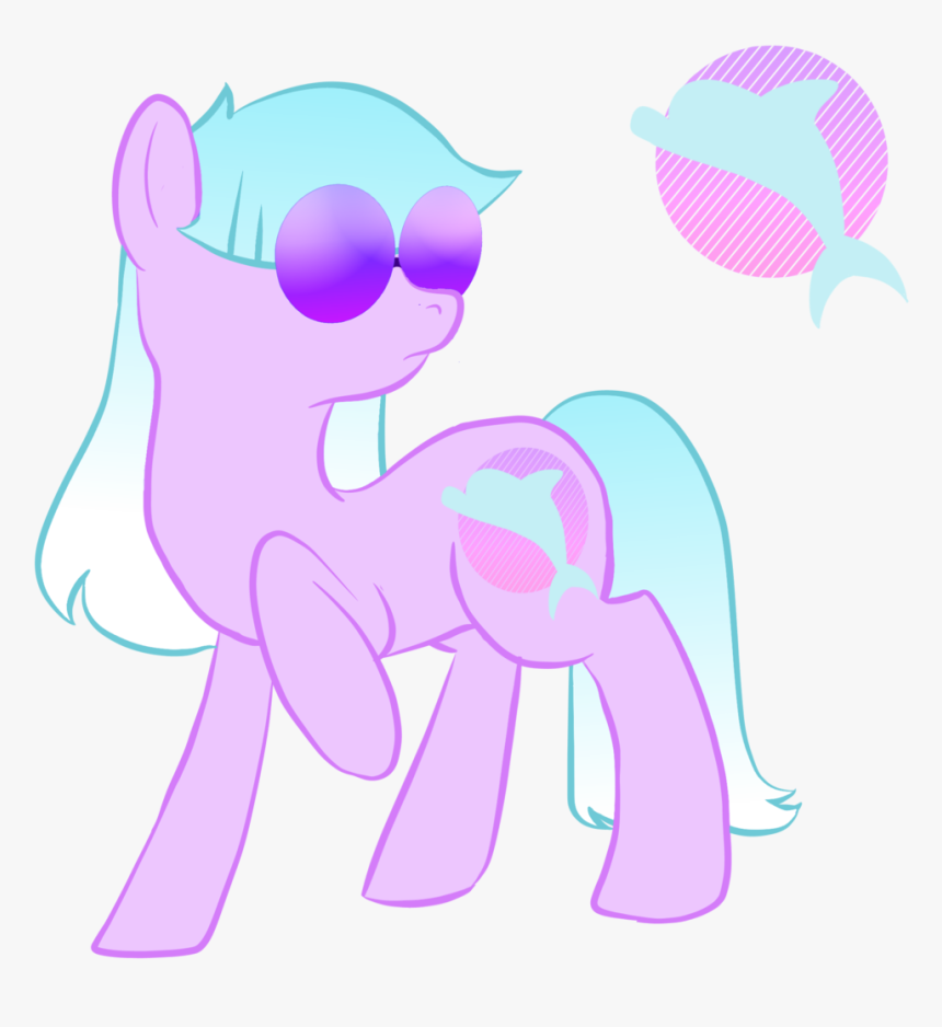 Vaporwave Clipart Simple - Vaporwave Pony, HD Png Download