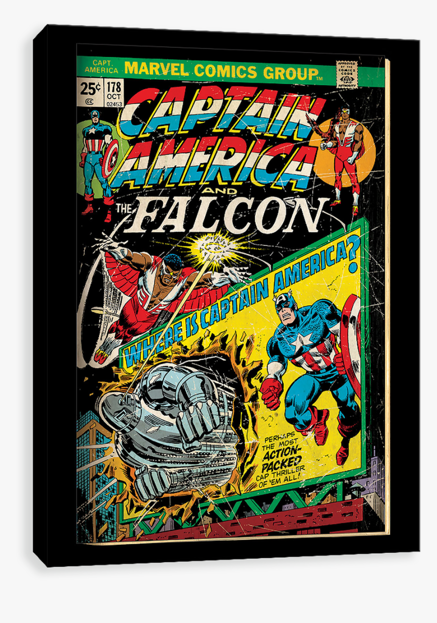 Captain America And Falcon - Captain America 178, HD Png Download