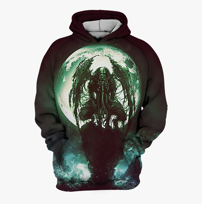 Cthulhu Green Moon 3d Printed - Good Madness Cards Mtg, HD Png Download