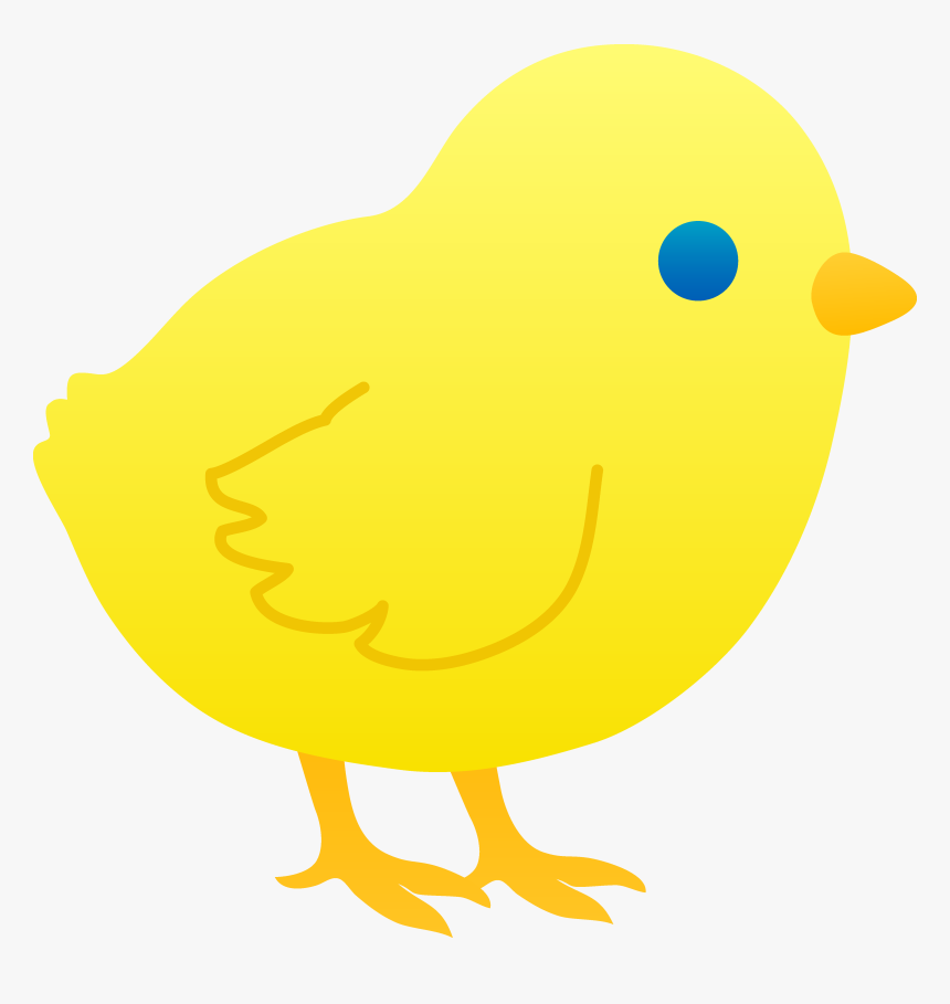 Baby Chicken Clipart Black And White - Cartoon, HD Png Download