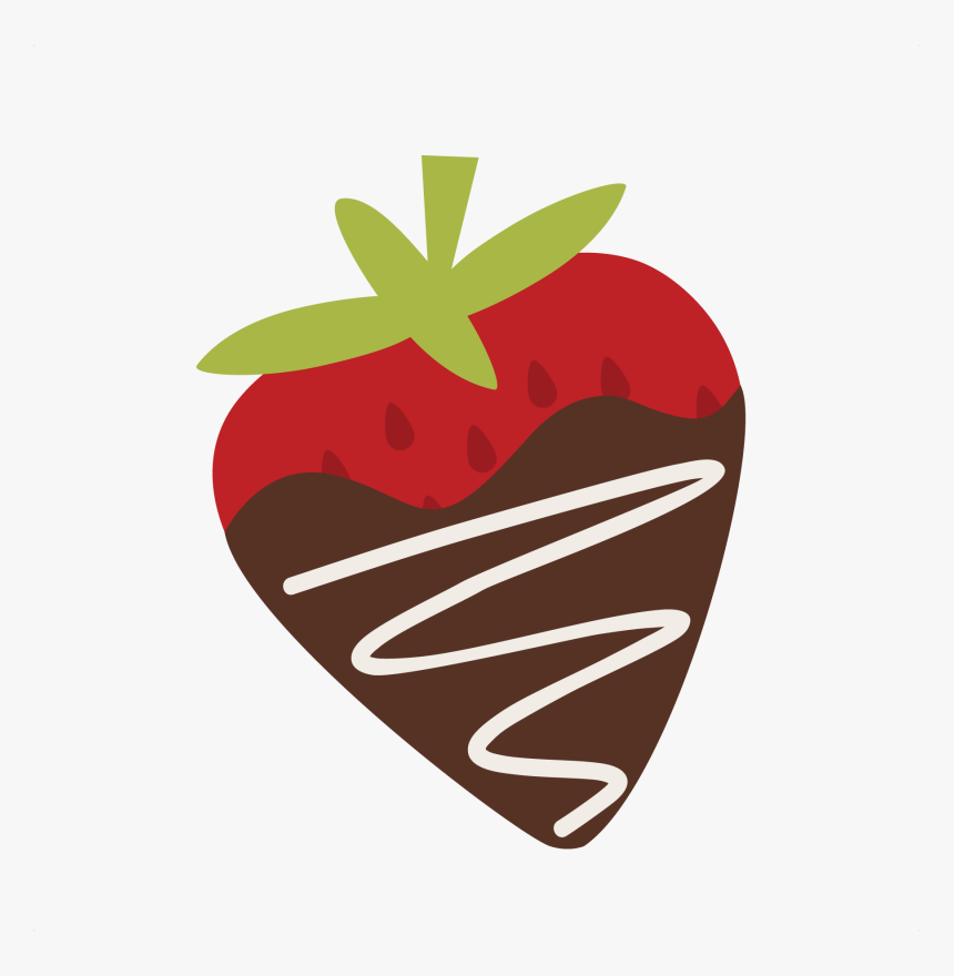Chocolate Covered Strawberry Drawing, HD Png Download