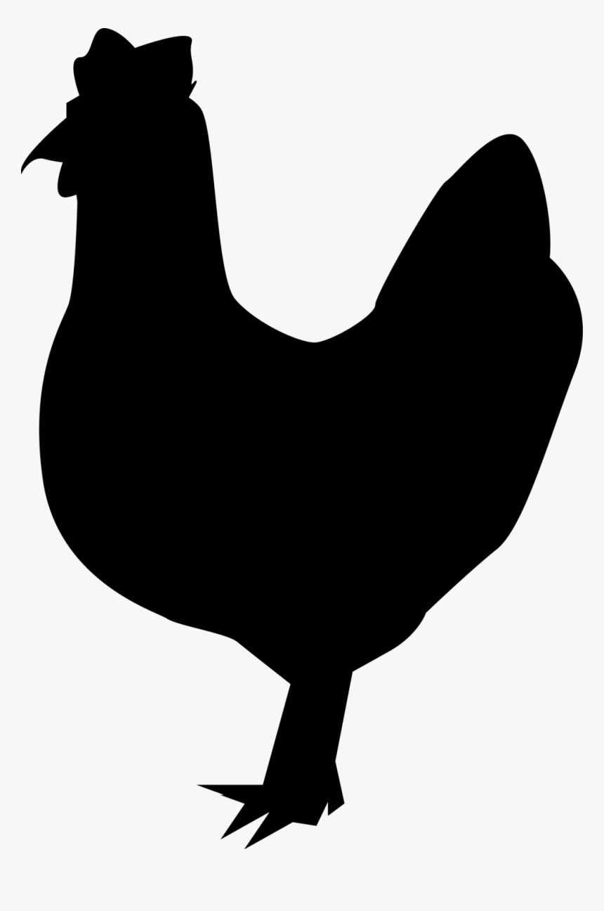 Free Chicken Silhouette By King Asriel - Png Silhouette Chicken, Transparent Png