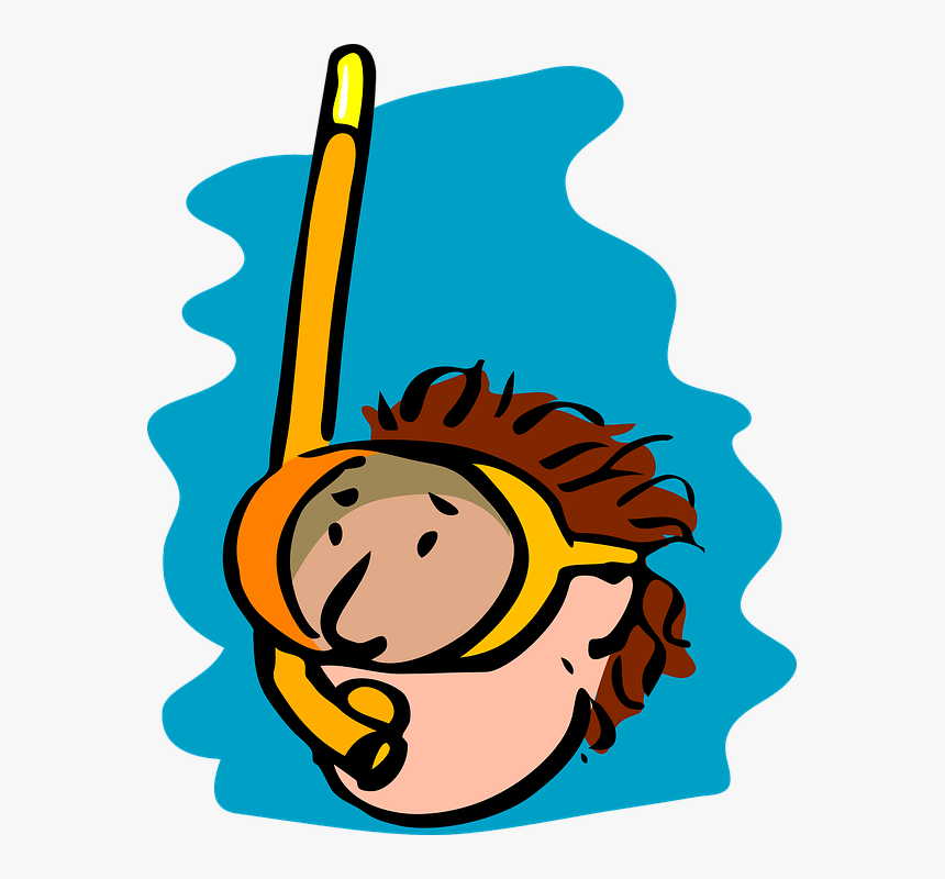 Diver, Water, Oxygen Mask, Scuba, Diving, Goggles - Swimming Pool Clipart, HD Png Download